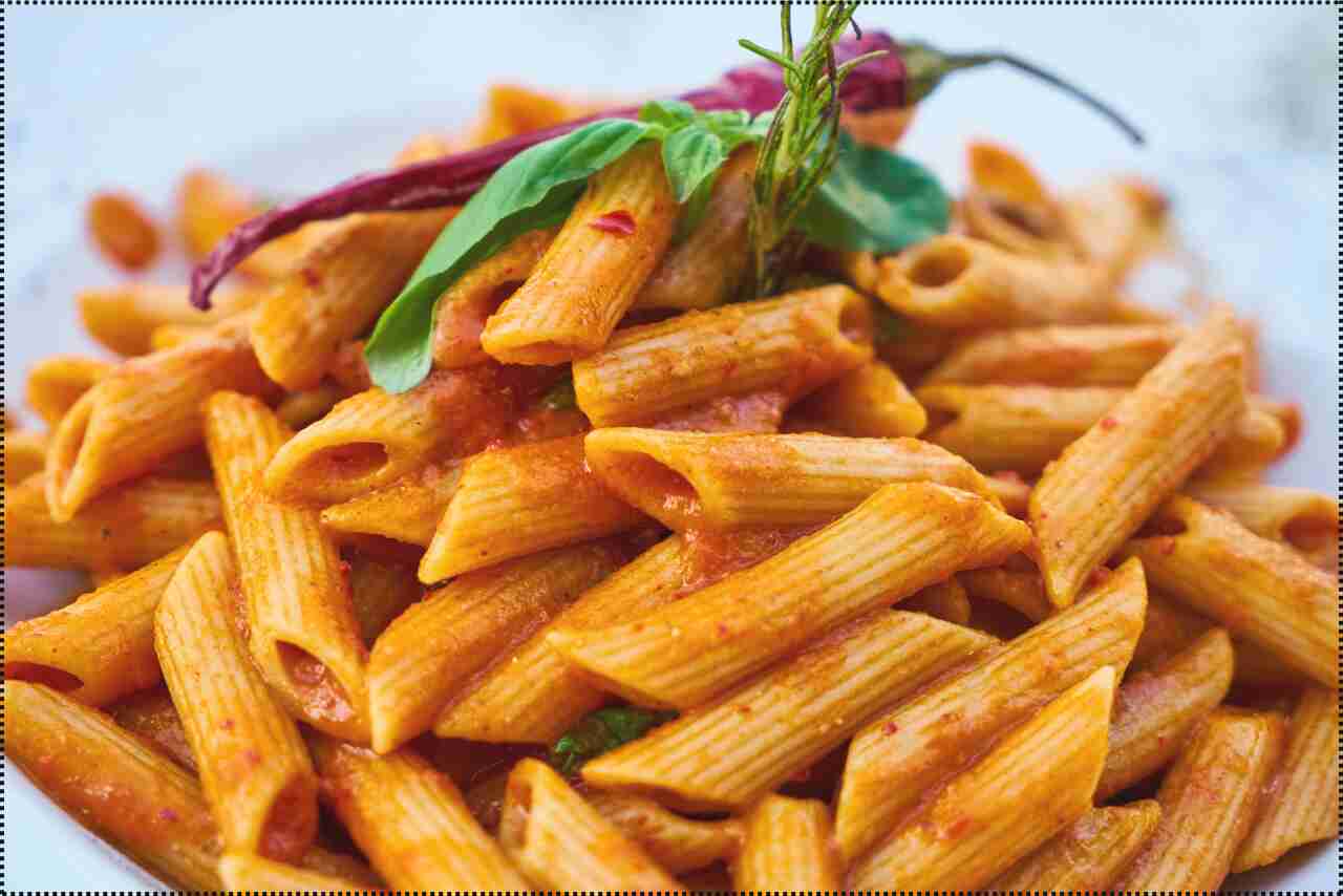 Delightful and Testy pasta featuring savory bacon and grated cheese